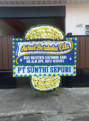 Papan Bunga Duka di Pulaumerbau