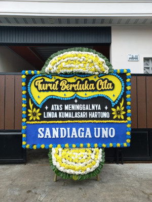 Papan Bunga Duka di Pulaumerbau